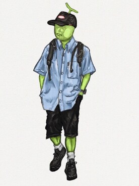 非人類穿搭さんのコーディネート