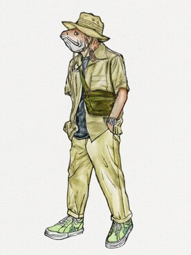 非人類穿搭さんのコーディネート