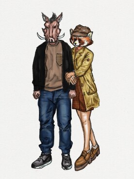 非人類穿搭さんのコーディネート