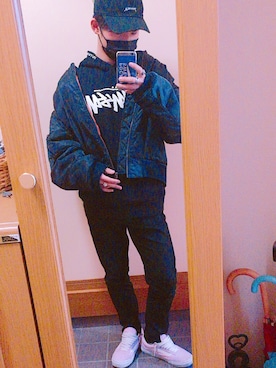 「VANS（バンズ）のVANS ヴァンズ OLD SKOOL DX オールドスクール DX V36CL+ L.PINK（スニーカー、ピンク系）」を使った、日耀さん（メンズ・170cm）の春コーディネート