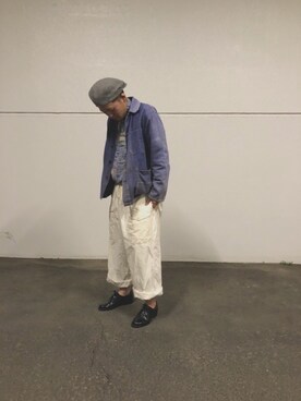 「PENDLETON（ペンドルトン）のアイテム（ハンチング/ベレー帽）」を使った、いりえれんさん（メンズ・167cm）の夏コーディネート