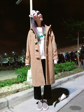 「Taichung」｜「アイテム（ダッフルコート）」を使った、Kaoruよさん（レディース・174cm）の冬コーディネート
