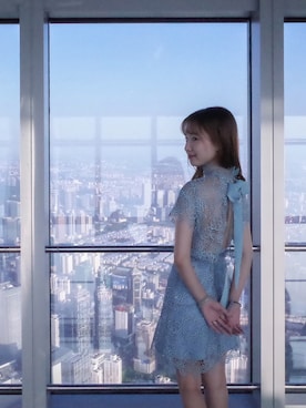 「self-portrait（セルフポートレート）のアイテム」を使った、konnnomiyukiさん（レディース・156cm）の冬コーディネート