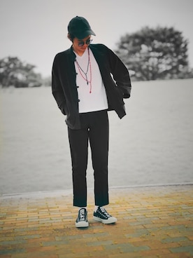 「VONN （ヴォン ）のアイテム」を使った、がんきちさん（メンズ・175cm）の夏コーディネート