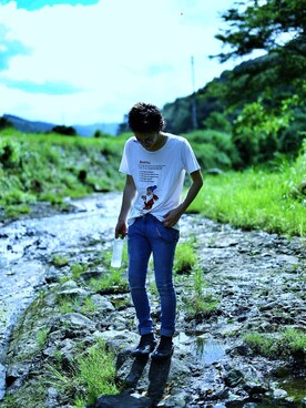 「VONN （ヴォン ）のアイテム」を使った、がんきちさん（メンズ・175cm）の夏コーディネート