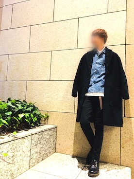 「アイテム（ピアス（片耳用））」を使った、tsubasaさん（メンズ・177cm）の冬コーディネート