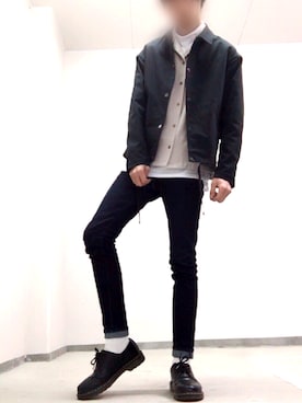 「Daniel Wellington」｜「アイテム（ブルゾン）」を使った、tsubasaさん（メンズ・177cm）の冬コーディネート
