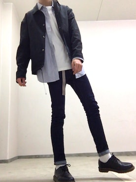 「Daniel Wellington」｜「アイテム（ブルゾン）」を使った、tsubasaさん（メンズ・177cm）の冬コーディネート