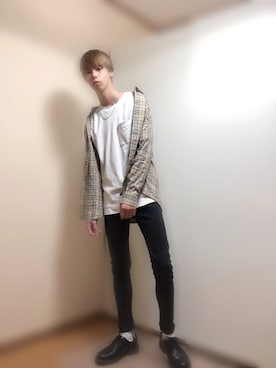 「Instagram tsubasa9218」｜tsubasaさん（メンズ・178cm）の春コーディネート