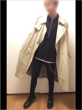 「誕生日」｜「アイテム（トレンチコート）」を使った、tsubasaさん（メンズ・179cm）の春コーディネート