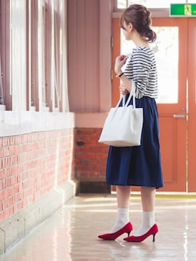 「welleg（ウェレッグ）のアイテム」を使った、はまさんさん（レディース・160cm）の冬コーディネート