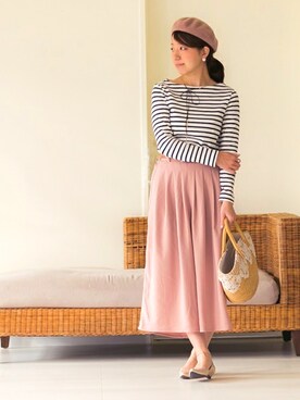 「welleg（ウェレッグ）のアイテム」を使った、はまさんさん（レディース・160cm）の冬コーディネート