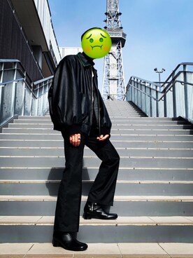 「endevice（エンデヴァイス）のアイテム（シューズ）」を使った、Ryuさん（メンズ・172cm）の冬コーディネート
