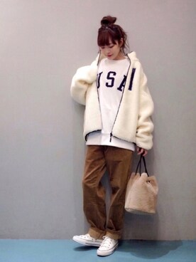 ya:maさん(レディース・160cm)の冬コーディネート