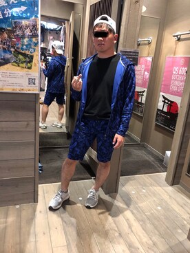 「GOTCHA（ガッチャ）のアイテム」を使った、天かすさん（メンズ・168cm）の春コーディネート