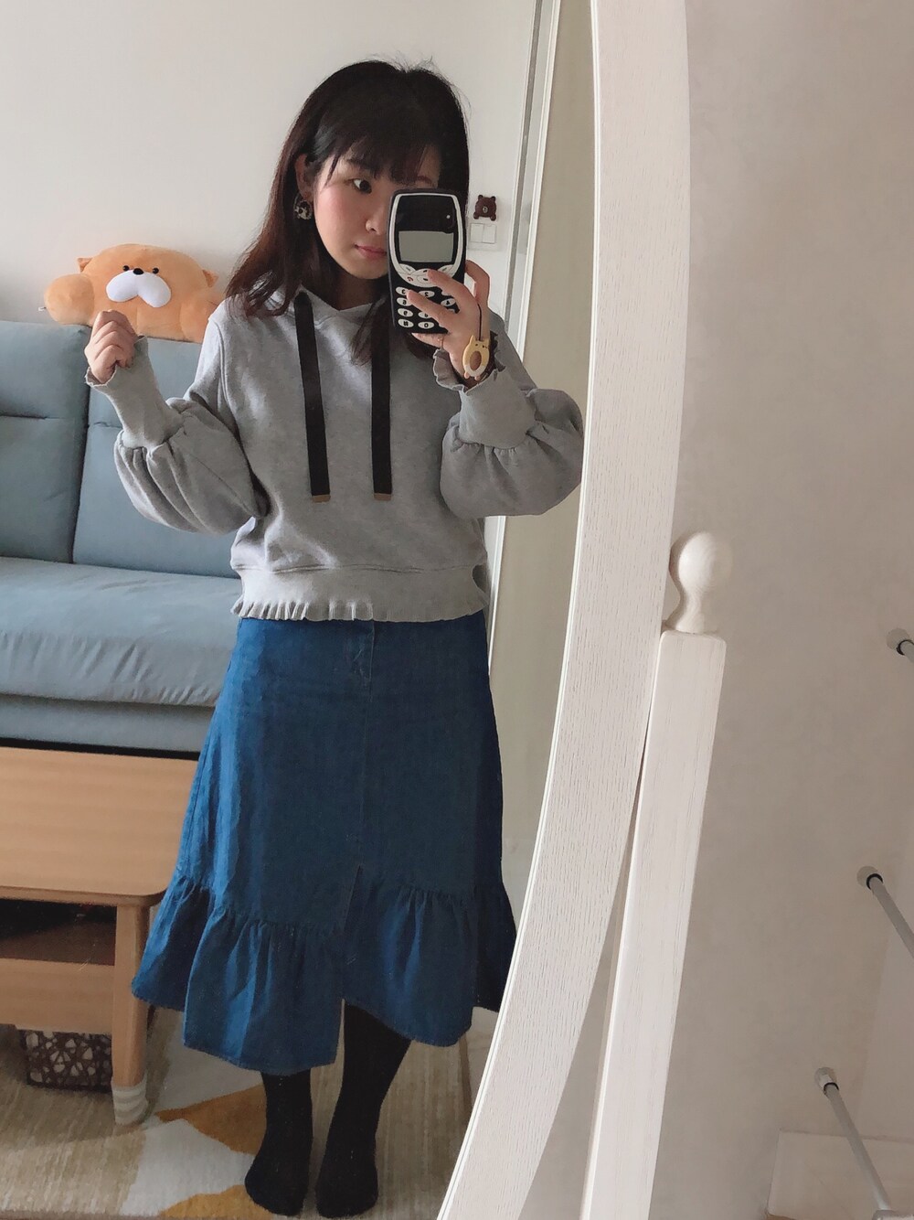 LILY BROWN（リリーブラウン）の「袖フリルデザイン裏毛トップス