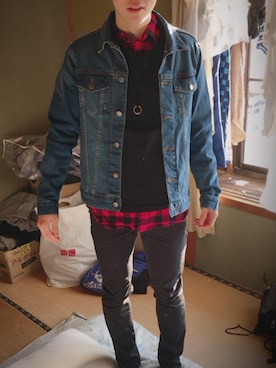 「REBTRAIT（レブトレイト）のアイテム」を使った、Kosuke.Iさん（メンズ・168cm）の春コーディネート