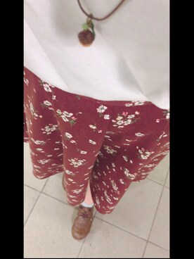 「FLAG-J（ﾌﾗｯｸﾞｼﾞｪｲ）のアイテム」を使った、min*自己満メモさん（レディース・155cm）の秋コーディネート