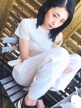 「Littlesuzie」｜「アイテム（パンツ）」を使った、丹   生 さん（レディース・176cm）の夏コーディネート