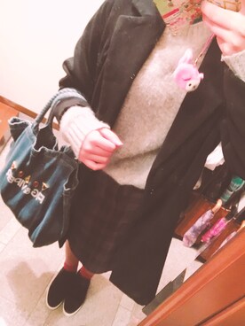 「FIG&VIPER（フィグアンドバイパー）のアイテム（バッグ）」を使った、✩⃝Rさん（レディース・164cm）の冬コーディネート