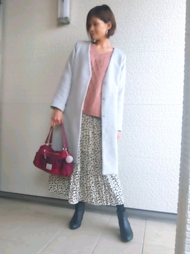 「ハニーズ」｜「アイテム（その他アウター）」を使った、yu*さん（レディース・170cm）の冬コーディネート