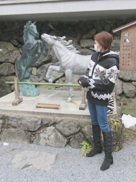 「貴船神社」｜yu*さん（レディース・170cm）の春コーディネート