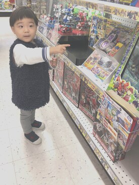 「フェリシモキッズ（フェリシモキッズ）のアイテム」を使った、kanwill44さん（キッズ・90cm）の秋コーディネート