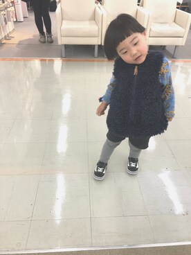 「フェリシモキッズ（フェリシモキッズ）のアイテム」を使った、kanwill44さん（キッズ・90cm）の春コーディネート