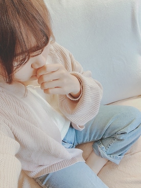 「chocomee（チョコミー）のアイテム（パンツ）」を使った、Miku Moritaさん（レディース・151cm）の秋コーディネート