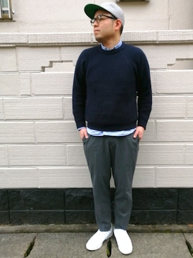「サタデーズ ニューヨークシティ (Saturdays NYC)」｜「アイテム（シューズ）」を使った、のたさん（メンズ・175cm）の春コーディネート