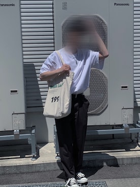 「carhartt」｜「アイテム（その他シューズ）」を使った、Nさん（メンズ・164cm）の夏コーディネート
