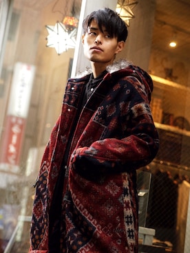 「STOF（ストフ）のアイテム（ジャケット/アウター）」を使った、ＡＭＡＴＥＲＡ さん（メンズ・170cm）の冬コーディネート