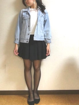 「NOT FOUND（ノットファウンド）のアイテム」を使った、minami さん（レディース・161cm）の冬コーディネート
