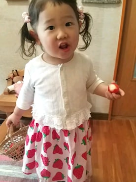 「Carter's（カーターズ）のアイテム（ワンピース/ドレス）」を使った、rin-jumpさん（キッズ・90cm）の春コーディネート