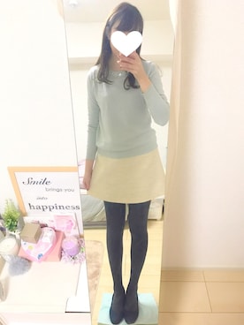 「Rubyrivet（ルビーリベット）のアイテム（スカート）」を使った、mii＊さん（レディース・165cm）の冬コーディネート