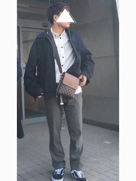 「SPINNS（スピンズ）のアイテム（ブルゾン）」を使った、Yuki31さん（メンズ・175cm）の春コーディネート