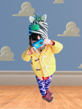 「RAGMART（ラグマート）のアイテム（帽子）」を使った、ARUさん（キッズ・80cm）の春コーディネート