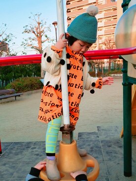 「frankygrow」｜ARUさん（キッズ・90cm）の春コーディネート