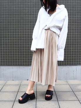 「Fabby fabby（ファビィーファビィー）のアイテム」を使った、FABBYFABBY.さん（レディース・160cm）の夏コーディネート