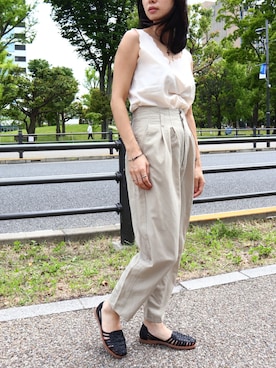「Fabby fabby（ファビィーファビィー）のアイテム」を使った、FABBYFABBY.さん（レディース・160cm）の夏コーディネート