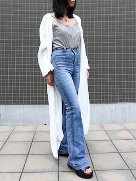 「Fabby fabby（ファビィーファビィー）のアイテム」を使った、FABBYFABBY.さん（レディース・160cm）の夏コーディネート