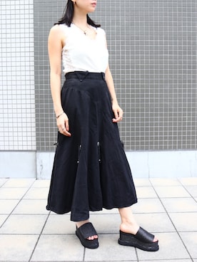 「Fabby fabby（ファビィーファビィー）のアイテム」を使った、FABBYFABBY.さん（レディース・160cm）の夏コーディネート