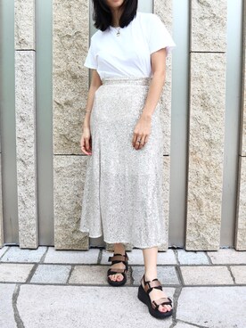 「Fabby fabby（ファビィーファビィー）のアイテム」を使った、FABBYFABBY.さん（レディース・160cm）の夏コーディネート