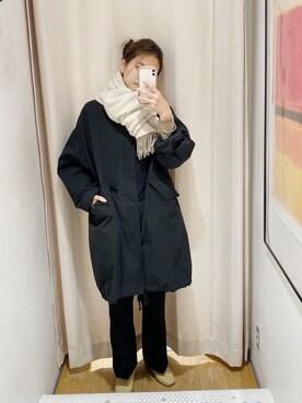「SHENERY（シーナリー）のアイテム（モッズコート）」を使った、SUZUKI_169cmさん（レディース・169cm）の冬コーディネート