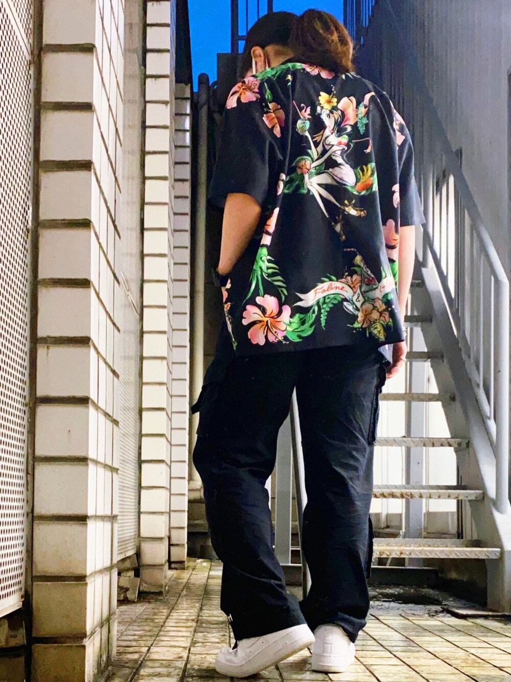 X-girl（エックスガール）の「X-girl × FALINE BOYS ALOHA SHIRT