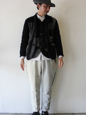 「FUNSET OF ART（ファンセットオブアート）のアイテム」を使った、SuKiMaさん（メンズ・177cm）の冬コーディネート