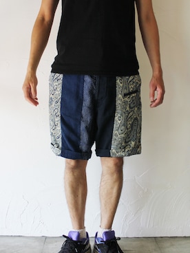 「FUNSET OF ART（ファンセットオブアート）のアイテム」を使った、SuKiMaさん（メンズ・177cm）の夏コーディネート