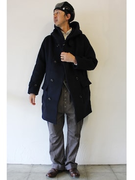 「FUNSET OF ART（ファンセットオブアート）のアイテム」を使った、SuKiMaさん（メンズ・177cm）の冬コーディネート