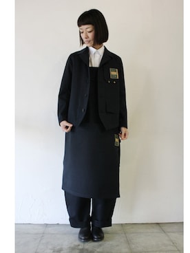 「ASEEDONCLOUD（アシードンクラウド）のアイテム（ワンピース/ドレス）」を使った、SuKiMaさん（レディース・161cm）の冬コーディネート