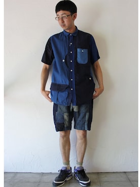 「FUNSET OF ART（ファンセットオブアート）のアイテム」を使った、SuKiMaさん（メンズ・177cm）の春コーディネート